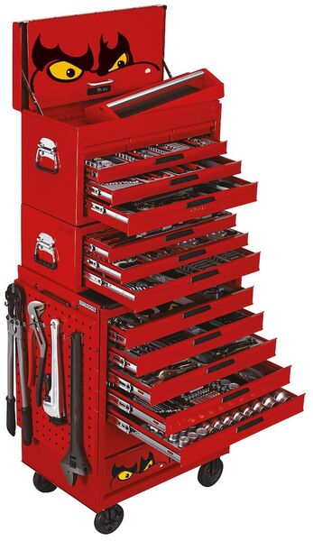 26 PRO Stack TT Tool Kit 600 Pieces Red TengTools